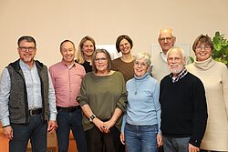eim Planungstreffen des DemenzNetzes Sendenhorst Albersloh wurden neue Aktivitäten für Menschen mit Demenz, ihre Angehörigen und Interessierte ins Visier genommen Matthias Dieckerhoff, Markus Giesbers, Martina Bäcker, Ute Guddack, Annette Schwaack, Marlies van der Kooy, Pfarrer Clemens Lübbers, Alfons Bartoniczek, Angelika Reimers.